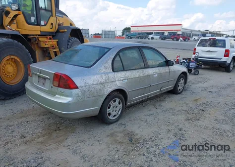 2002 Honda Civic Lx z USA, uszkodzony, nr VIN 1HGES16562L071764